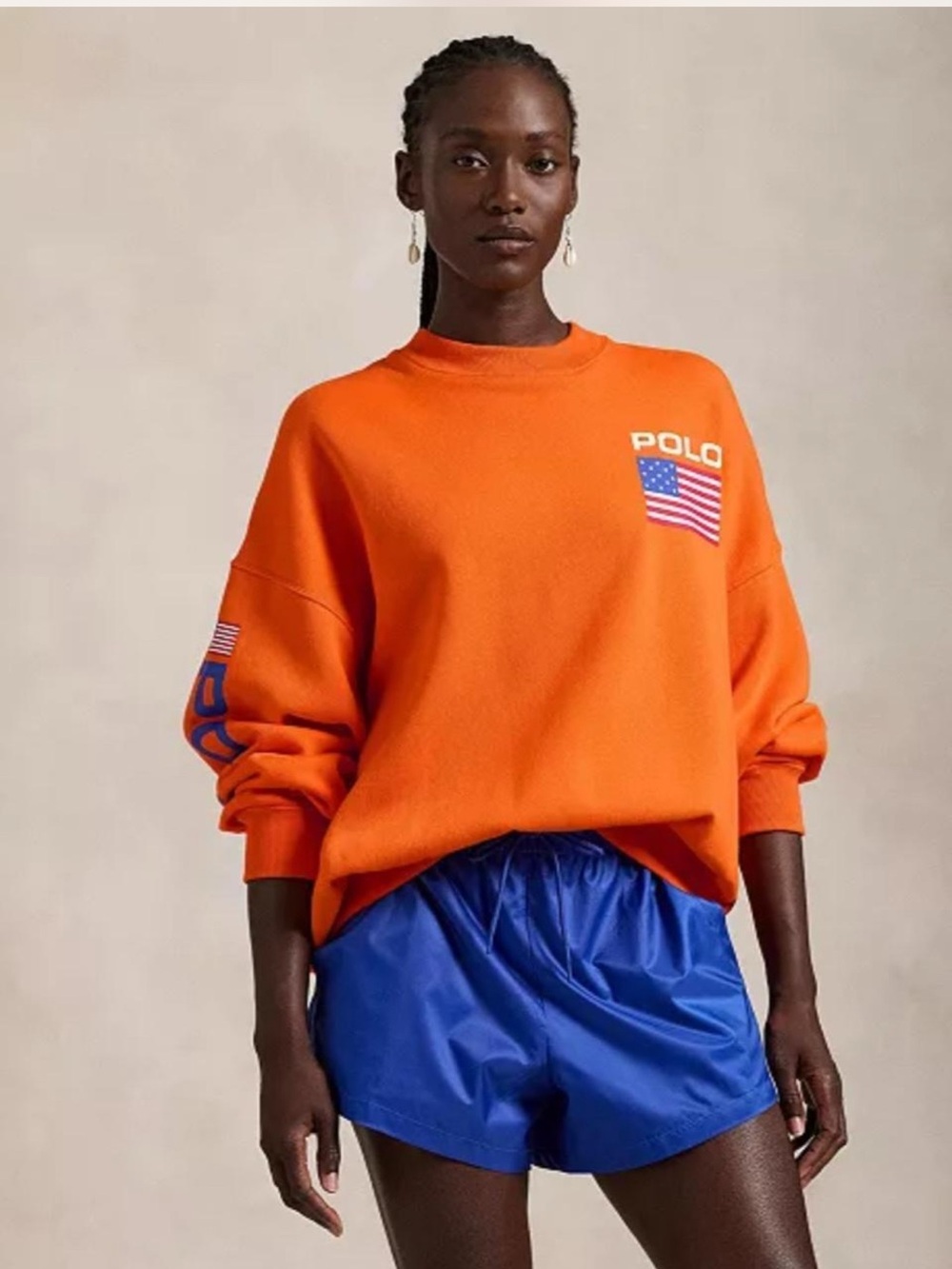 Polo Ralph Lauren Flag Logo Fleece Crewneck L